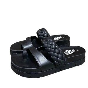 Sam & Libby Adelia Braided Footbed Sandal - Black - Size 8